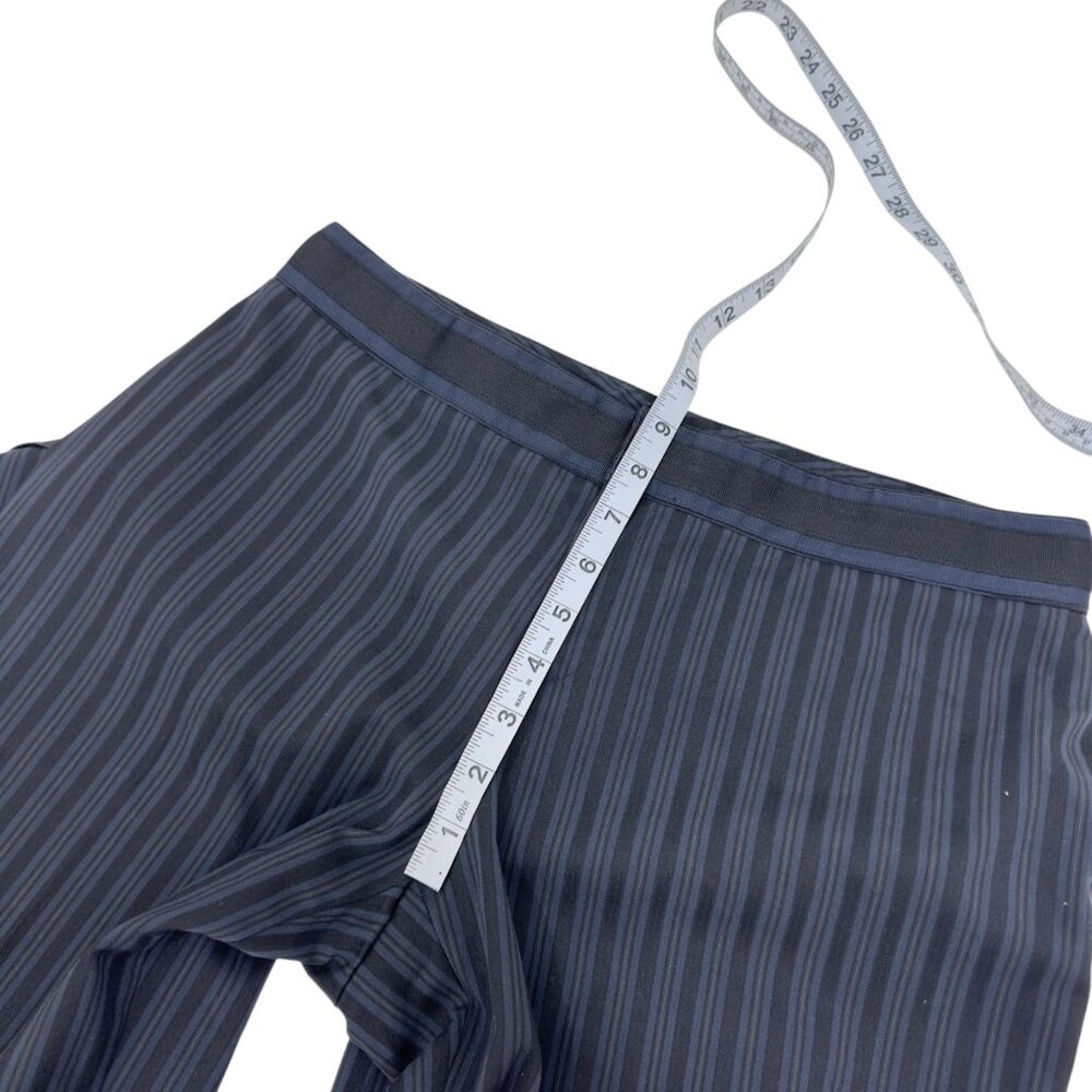 VINTAGE Nine West Cyndi Womens Black/Navy Striped Wide Legs Dress Pants SZ 6 - Picture 6 of 16